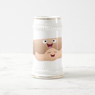 Schuif- en deegbankbakkerij voor cartoon bierpul