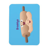 Schuif- en deegbankbakkerij voor cartoon magneet (Verticaal)