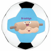 Schuif- en deegbankbakkerij voor cartoon voetbal (Voorkant)
