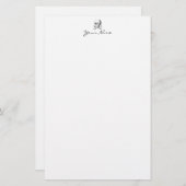 Schuif- en kruisbeenderen briefpapier (Voorkant / Achterkant)