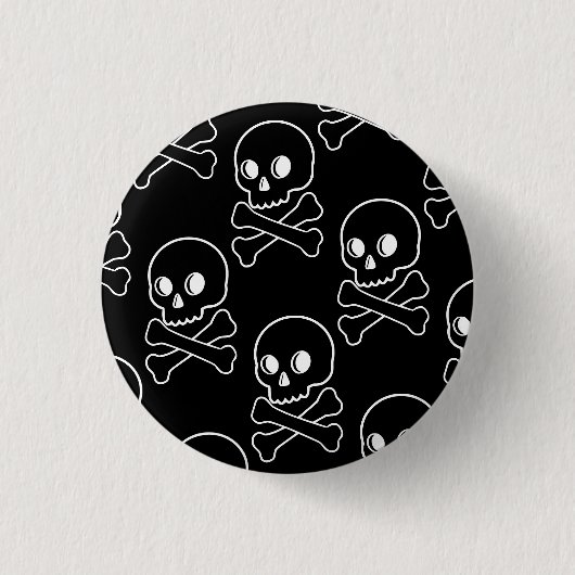 Schuif- en kruisbeenderen ronde button 3,2 cm (Voorkant)