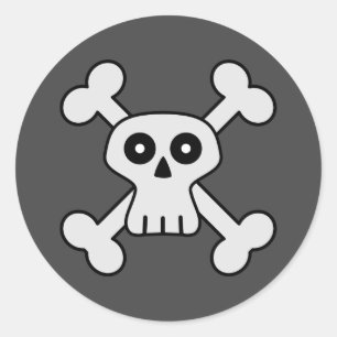 Schuif- en kruisbeenderen ronde sticker