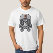 Schuif en kruiste zuiger t-shirt (Voorkant)