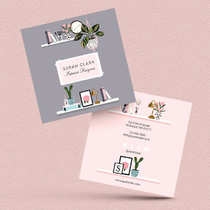 Schuif- en meisleurdemoed voor thuisontwerp visitekaartje