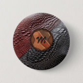Schuif- en monogrammed-elementen ronde button 5,7 cm (Voorkant)