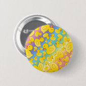Schuif- en regenboogrubbereenden ronde button 5,7 cm (Voorkant /achterkant)