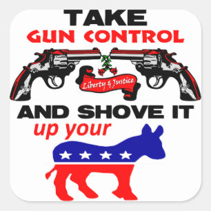 Schuif het op je.... vierkante sticker