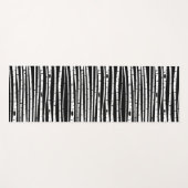 Schuif het zwarte witte boompatroon met het muisbl yogamat (Voorkant (horizontaal))