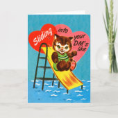 Schuif in de DM's - Valentijnsdag-kaart Feestdagen Kaart (Voorkant)