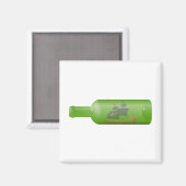 Schuif in een fles magneet (Voorkant / Achterkant)