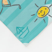 Schuif kinderen op het strandpatroon fleece deken (Hoek)