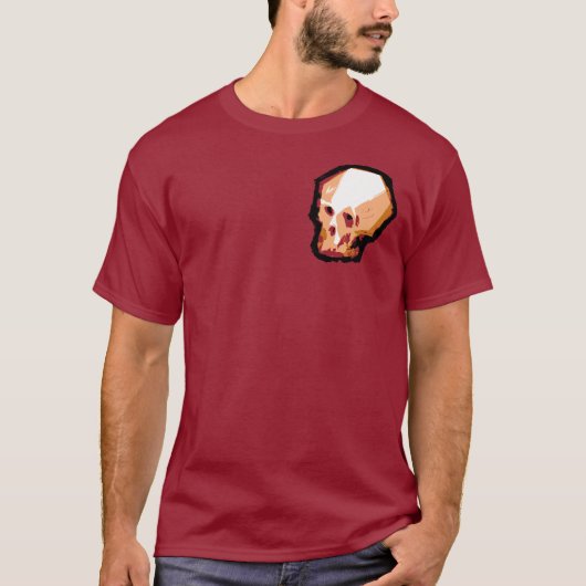 Schuif (maroon) t-shirt (Voorkant)