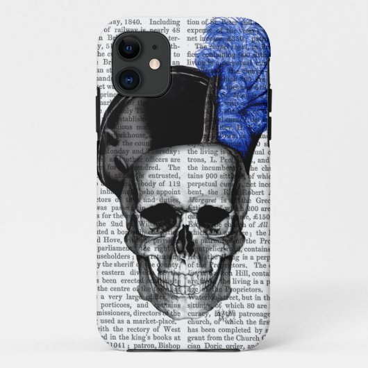 Schuif met blauw Pet Case-Mate iPhone Case (Achterkant)