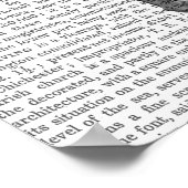 Schuif met blauw Pet Poster (Hoek)