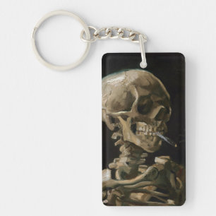 Schuif met Burning Cigarette Vincent van Gogh Art Sleutelhanger