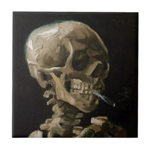 Schuif met Burning Cigarette Vincent van Gogh Art Tegeltje