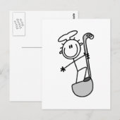 Schuif met de hendel naar de maatfiguur briefkaart (Voorkant / Achterkant)