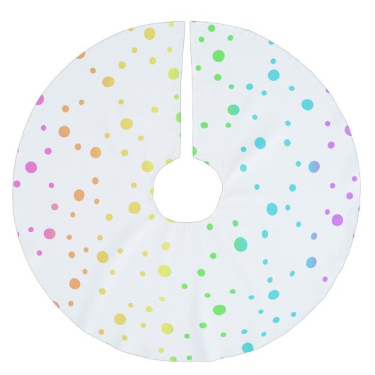 Schuif met de poolstaartregenboog kerstboom rok (Voorkant)