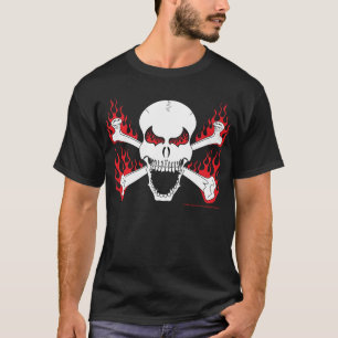 Schuif met geslepen Botten en Mannen T-shirt