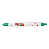 Schuif met liefdesharten op witte achtergrond zwarte inkt pen (Voorkant)