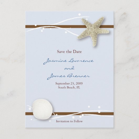 Schuif met lint aankondigingskaart (Voorkant)