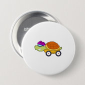 Schuif met Shell als auto Ronde Button 7,6 Cm (Voorkant /achterkant)