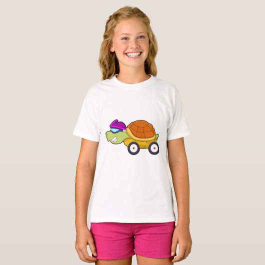 Schuif met Shell als auto T-shirt (Voorkant volledig)