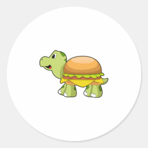 Schuif met Shell als Burger.PNG Ronde Sticker