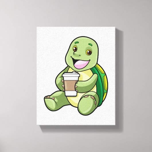 Schuif met Shell & Coffee om te gaan Canvas Afdruk (Voorkant)