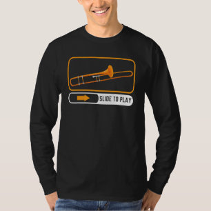 Schuif om muziekinstrument te bespelen Muzikant Tr T-shirt