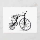 Schuif op 3 wielen briefkaart (Voorkant)