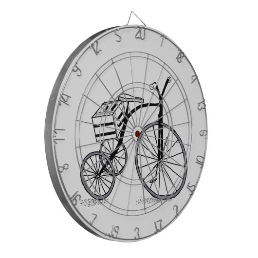 Schuif op 3 wielen dartbord (Voorkant Links)