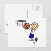 Schuif op Basketball Sink T-shirs en Gifts Briefkaart (Voorkant / Achterkant)