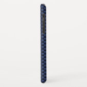 Schuif op blauwe koolstofvezel Case-Mate iPhone case (Achterkant/links)