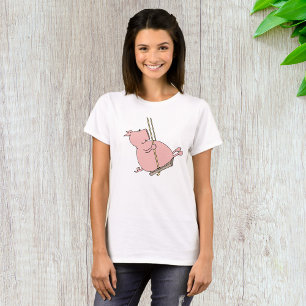 Schuif op een vleugel t-shirt