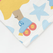 Schuif op vakantie. patroon met cartoon erop fleece deken (Hoek)