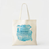 Schuif op Waterverf Canvas Bag Tote Bag (Voorkant)