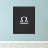 Schuif op zwarte slang canvas afdruk (Insitu (Houten vloer))