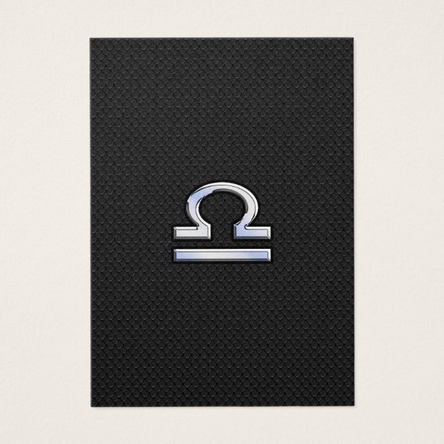 Schuif op zwarte slang visitekaartje (Voorkant)