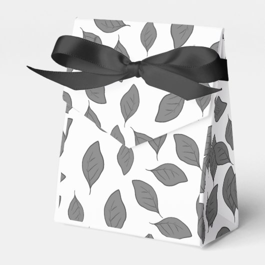 Schuif patroonbladeren bedankdoosjes (Voorkant Zijde)