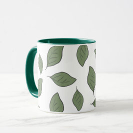 Schuif patroonbladeren mok