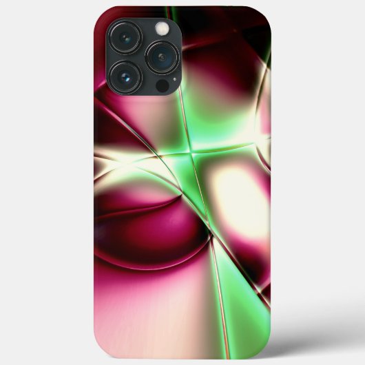 Schuif roze tot groen in nagelachtige lijnen, tot Case-Mate iPhone case (Achterkant)