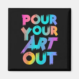 Schuif uw kunst uit met artistieke schilder, acryl magneet