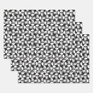 Schuif uw romige buis zwart en wit inpakpapier vel