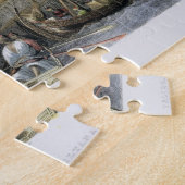 Schuif van Sultana Valide uit de haven, gegraveerd Legpuzzel (Zijkant)