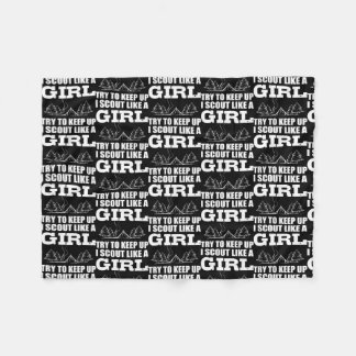 Schuif zoals Girl Adventurous Person Fleece Deken