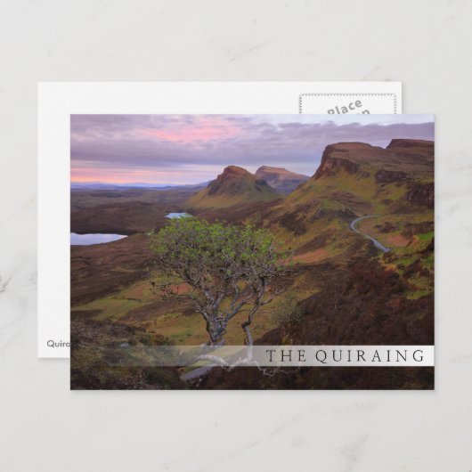Schuif zonnopend landschap op Skye Briefkaart (Voorkant / Achterkant)