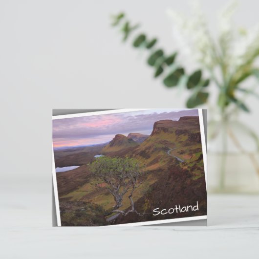Schuif zonnopend landschap op Skye Briefkaart (Staand voorkant)