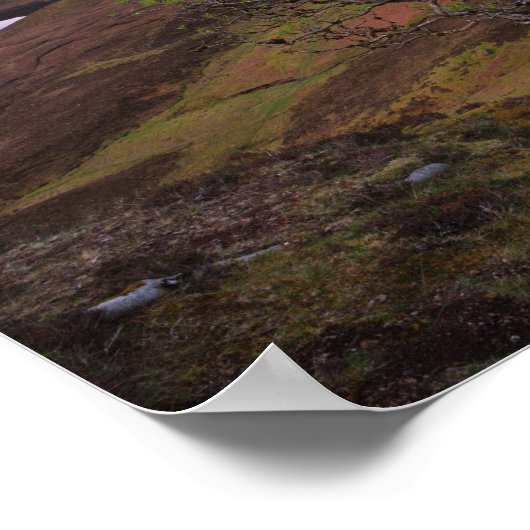 Schuif zonnopend landschap op Skye Poster (Hoek)