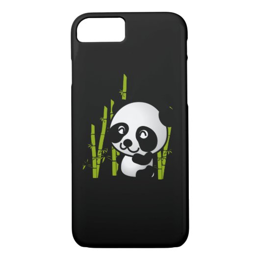 Schuif zwart-wit panda-beer in een bamboegroef. Case-Mate iPhone case (Achterkant)